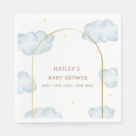 可愛いBohoスタークラウドアーチボーイベビーシャワー スタンダードランチョンナプキン