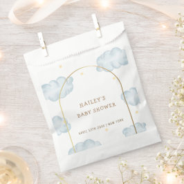 可愛いBohoスタークラウドアーチボーイベビーシャワー フェイバーバッグ