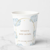 可愛いBohoスタークラウドアーチボーイベビーシャワー 紙コップ (裏面)