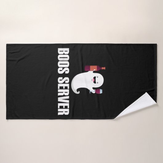 可愛いBoosサーバーバーテンダーウェイトレスハロウィーン バスタオル (バスタオル)
