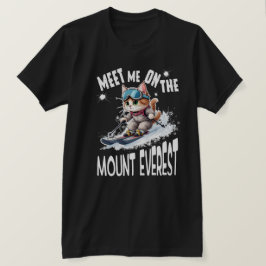 可愛いCAT。恐れを知らない冒険猫が撮る。メンズ Tシャツ