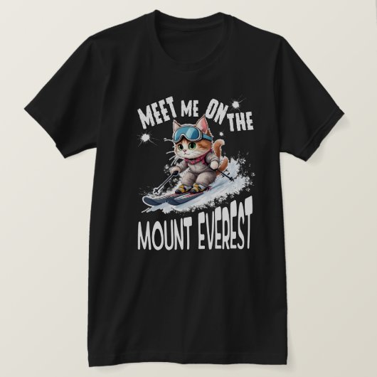 可愛いCAT。恐れを知らない冒険猫が撮る。メンズ Tシャツ (デザイン正面)