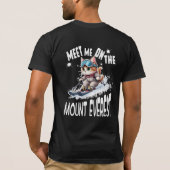 可愛いCAT。恐れを知らない冒険猫が撮る。メンズ Tシャツ (裏面)