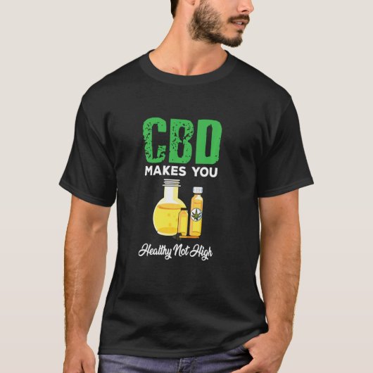 可愛いCbd油で健康に良くない Tシャツ (正面)