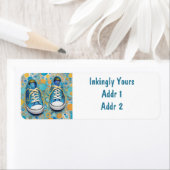 可愛いCHAKS、バックアートテニー。 ラベル (インサイチュ)