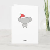 可愛いCovidテーマのクリスマスカード – パーソナライズ シーズンカード (裏面)