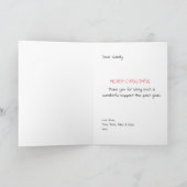 可愛いCovidテーマのクリスマスカード – パーソナライズ シーズンカード (内部)