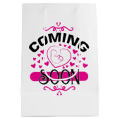 可愛いDaddy-to-be-word artラージ抱き枕 ミディアムペーパーバッグ (裏面)