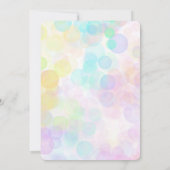 可愛いDIno野花恐竜1st誕生日パーティー セーブザデート (裏面)