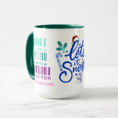 可愛いERドクタークリスマスギフト名前をカスタムする マグカップ (正面左)