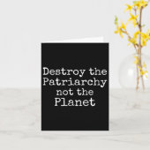 可愛いFではなく家父長制を破壊する カード (黄色い花)