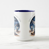 可愛いFennecキツネロッキングアコースティックギター マグカップ (中央)