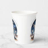 可愛いFennecキツネロッキングアコースティックギター 紙コップ (右)