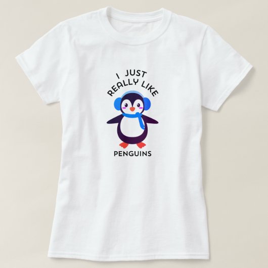 可愛いgentooペンギン tシャツ (デザイン正面)