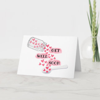 可愛いGet Well Soon Greeting Card カード