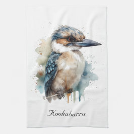 可愛いKookaburra on a Branchカスタム, キッチンタオル