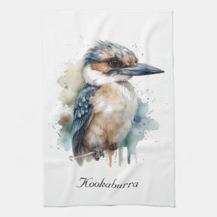 可愛いKookaburra on a Branchカスタム, キッチンタオル