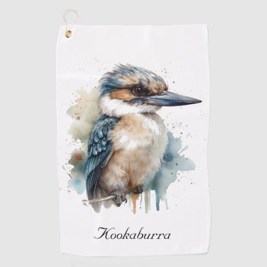 可愛いKookaburra on a Branchカスタム, ゴルフタオル (正面)