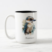 可愛いKookaburra on a Branchカスタム, ツートーンマグカップ (左)