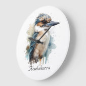 可愛いKookaburra on a Branchカスタム, ラージ壁時計 (傾斜)