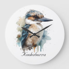 可愛いKookaburra on a Branchカスタム, ラージ壁時計
