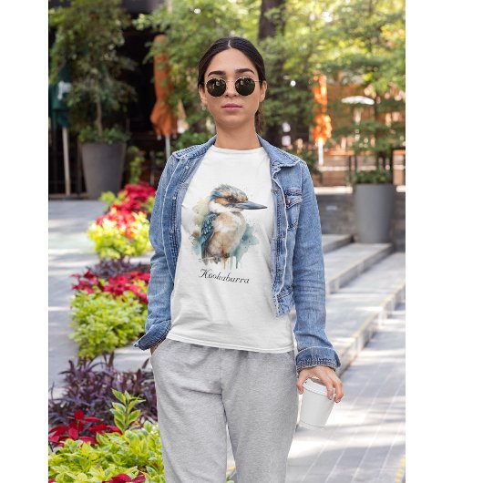可愛いKookaburra on a Branchカスタム, Tシャツ