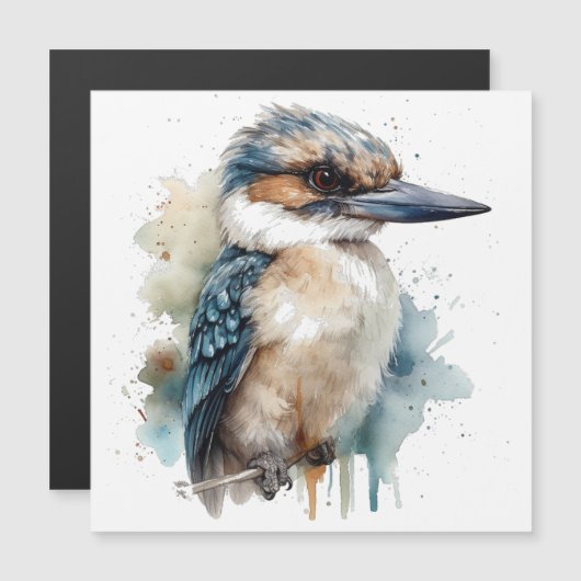 可愛いKookaburra on a Branch (正面/裏面)