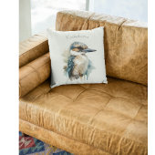 可愛いKookaburra on a Branch, カスタム クッション