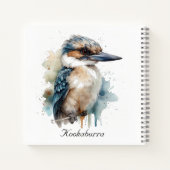 可愛いKookaburra on a Branch, カスタム ノートブック (裏面)