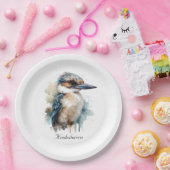 可愛いKookaburra on a Branch, カスタム ペーパープレート (パーティー)