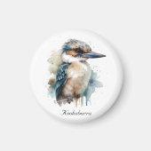 可愛いKookaburra on a Branch, カスタム マグネット (正面)