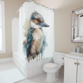 可愛いKookaburra on a Branch シャワーカーテン (インサイチュ)