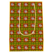 可愛いLadybug誕生日写真カスタマイズ ミディアムペーパーバッグ (裏面)