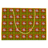 可愛いLadybug誕生日写真カスタマイズ ラージペーパーバッグ (裏面)