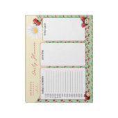 可愛いLadyBugsキッズデイリープランナーメモ帳 ノートパッド (回転)