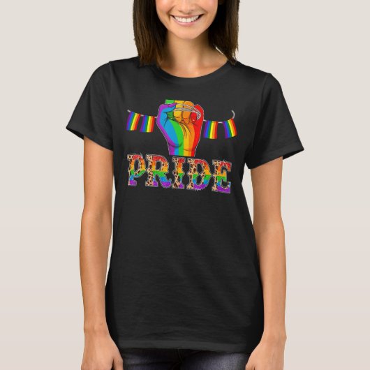 可愛いLgbtプライド最初のLgbtq認識度月のサポート Tシャツ (正面)