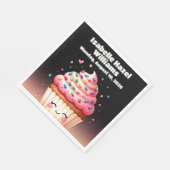 可愛いL'ilカップケーキキャンディ散策ベビーシャワー スタンダードランチョンナプキン (角)