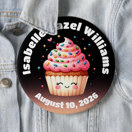 可愛いL'ilカップケーキキャンディ散策ベビーシャワー 缶バッジ