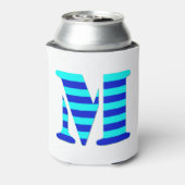 可愛いM青ミニマル黒おもしろい 缶クーラー (缶裏面)