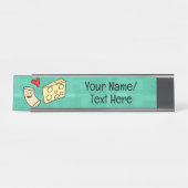 可愛いMacラブチカスタムーズ先生/キッド名 デスクネームプレート (正面)