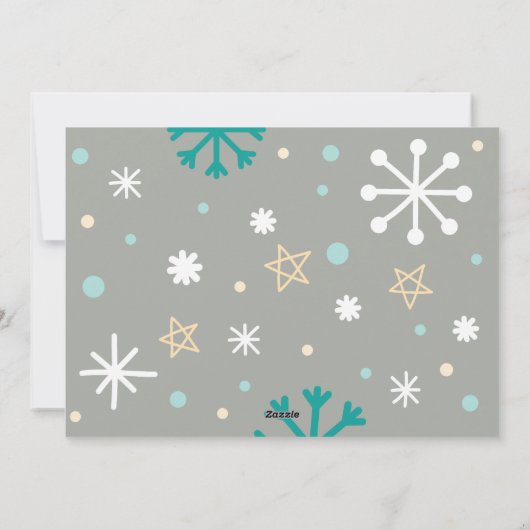 可愛いMeowyクリスマスペット猫好き写真 シーズンカード (裏面)