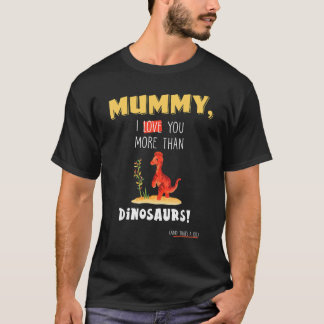 可愛いMotheru2019sの日の恐竜SonとDaug Tシャツ