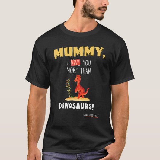 可愛いMotheru2019sの日の恐竜SonとDaug Tシャツ (正面)