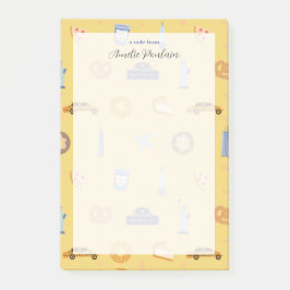 可愛いNYC柄イエロー名前をカスタムする ポストイット