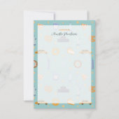 可愛いNYC柄ターコイズ緑パーソナライズされた名 ノートカード (正面)