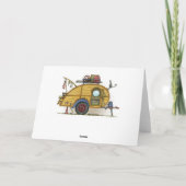 可愛いRVヴィンテージティアドロップキャンパートラベルトレーラー シーズンカード (裏面)