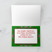 可愛いRVヴィンテージティアドロップキャンパートラベルトレーラー シーズンカード (内部)