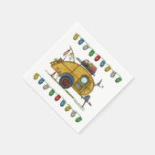 可愛いRVヴィンテージティアドロップキャンパートラベルトレーラー スタンダードカクテルナプキン (角)