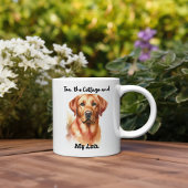 可愛いSandy Brown "Tea and Lab." コーヒーマグカップ