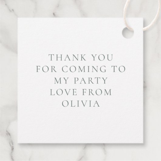 可愛いSome Bunnyは1歳の誕生日ありがとう フェイバータグ (裏面)